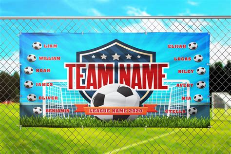 Soccer Banner Soccer Banners Soccer Team Banner Team Etsy