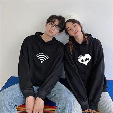 Connecting To Her Like Wifi 🤗 Featured Product Couple Hoodie Wifi 🥰