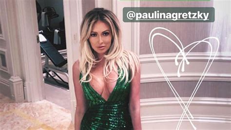 Paulina Gretzky Slays In Green Sequin Mini And Lots Of