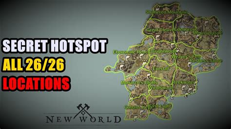 All Secret Hotspot Locations New World Youtube