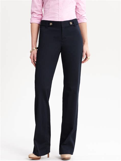 Banana Republic Jackson Fit Sateen Trouser In Blue True Navy Lyst