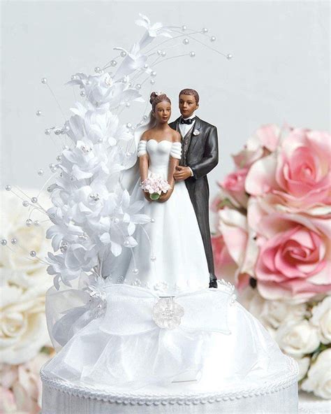 16 Black Couple Wedding Cake Toppers To Personalize Your Cake Looking
