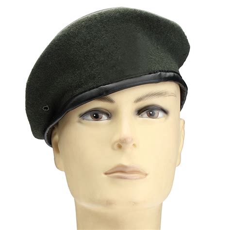 unisex military army soldier hat men women wool beret uniform cap classic artist ebay