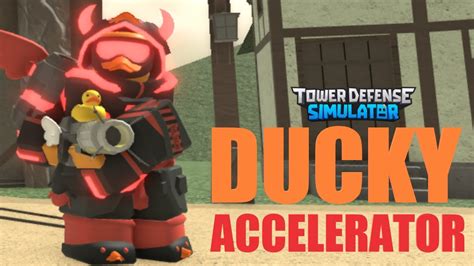 New Ducky Accelerator Skin Showcase Tower Defense Simulator Tds Youtube