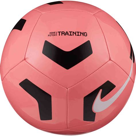 Nike Pitch Training Practice Soccer Ball Sunset Pulse And Black With