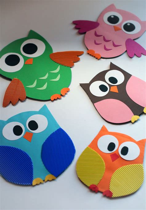 Paper owls | Crafts, Easy crafts for kids, Art for kids