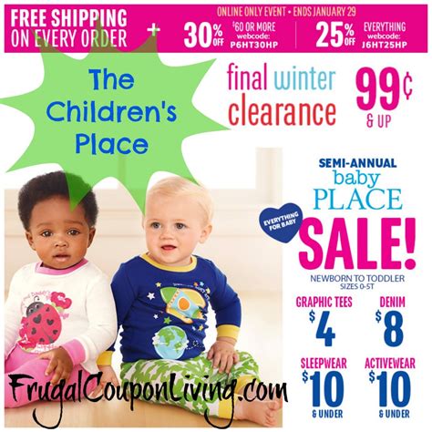 The Childrens Place Save 25 Up To 30 Off Winter Sale And Baby Sale