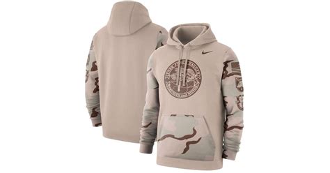 Nike Cotton Natural Army Black Knights Rivalry Pullover Hoodie For Men