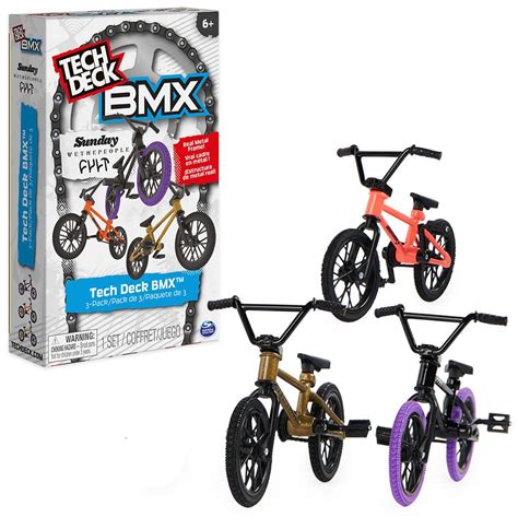 Buy Tech Deck Bmx Finger Bike 3 Pack Collectible And Customizable