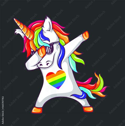 Pride Lgbt Gay Bisexual Lesbian Unicorn Dabbing Funny Shirt New Design