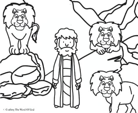 Bible Coloring Pages For Kids Daniel And Lions Den Smart