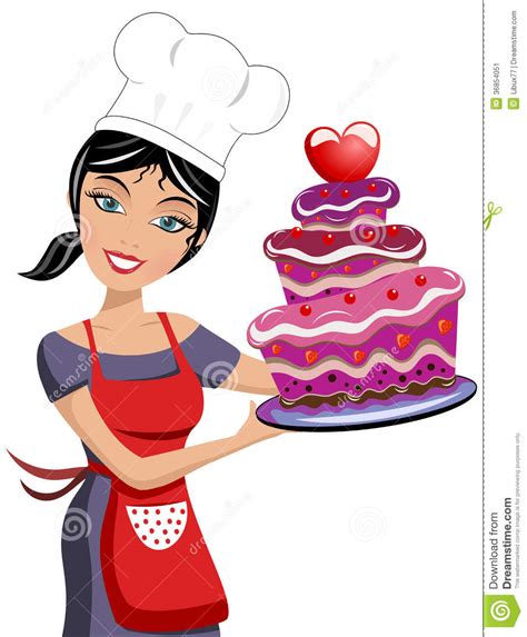 Discover thousands of premium vectors available in ai and eps formats. Smiling Beautiful Woman Chef Presenting Vector Illustration | CartoonDealer.com #35011200