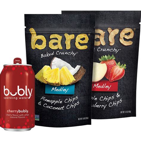 Bubly Sparkling Water Cherry With Bare Medleys Variety
