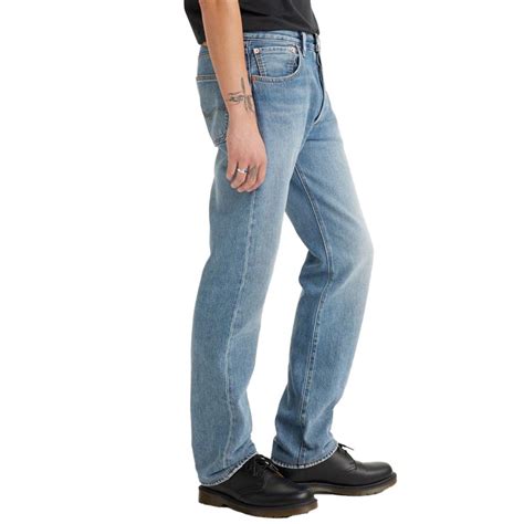 Køb Levis Herre 501 Original Jeans Med Lige Ben Lys Blå