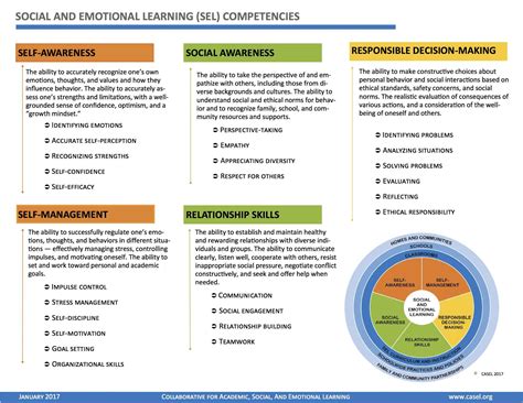 Sel Competencies And Skills Social Emotional Learning Social
