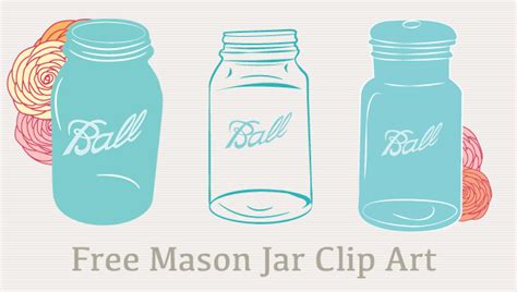 Free Mason Jar Clip Art Vectors
