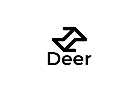 Simple Deer Logo Graphic By Ffeeaarr · Creative Fabrica