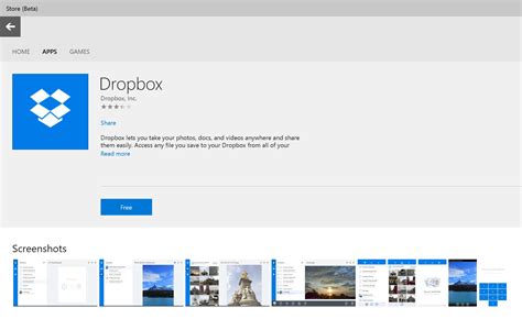 Add an extra layer of protection with windows hello, which *windows 10 features are available in the dropbox for windows 10 app via the windows store. Windows Store Integration Continues In Windows 10 With ...