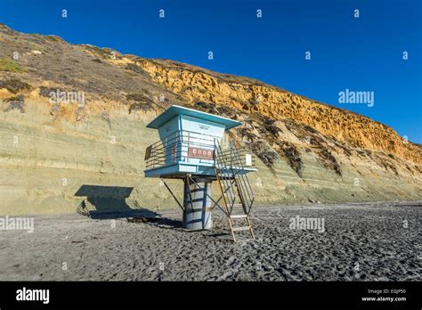 Lifeguard Tower No 1 On Torrey Pines State Beach La Jolla California