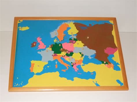 Europe Puzzle Map Control Maps Montessori Pre School Supplies