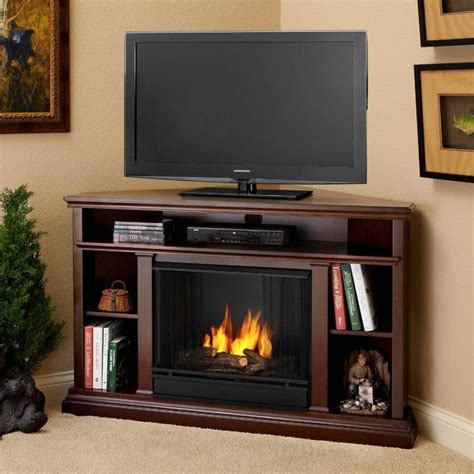 Enjoy The Ambiance Of A Real Flame Fireplace This Entertainment Cent