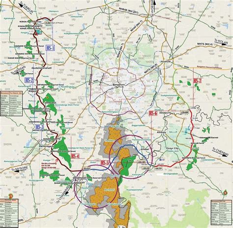 Bangalore Satellite Town Ring Road Strr Map Route Status And Latest