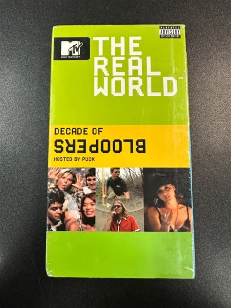 mtv the real world decade of bloopers vhs new 20 00 picclick