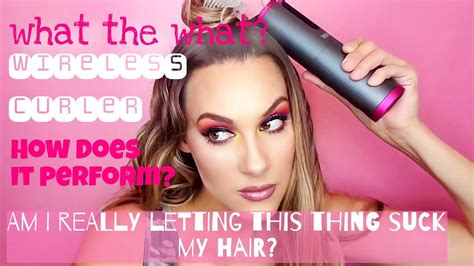 Wireless Curling Iron That Sucks Your Hair Yeah Im Trying It Ycigfuns Youtube