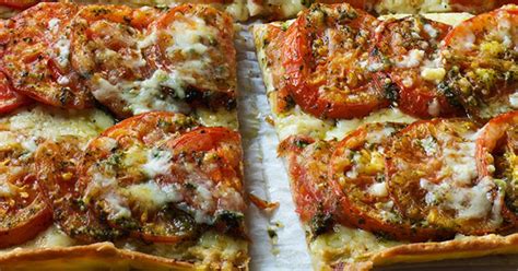 Ingredients in bruschetta with tomato and basil. Tomato Bruschetta Recipe Barefoot Contessa : While most bruschetta recipes have you rub a raw ...