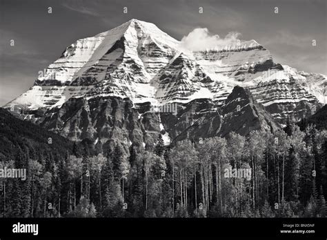 Mt Robson 3954m The Highest Point In Canadian Rockies Viewed From The