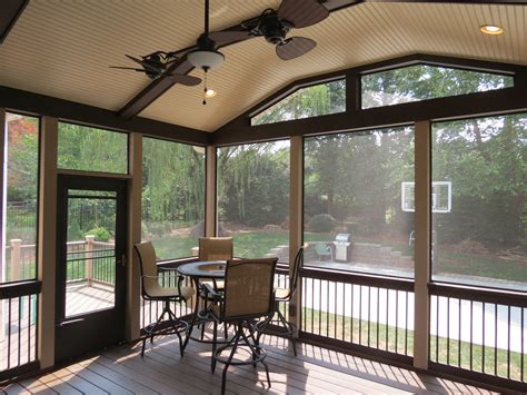 Screened Porch With Trex Deck — Deckscapes
