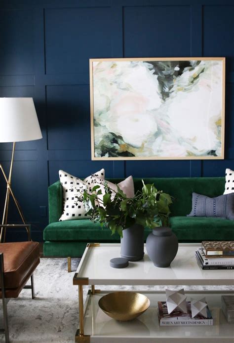 Take a look at this smart decorating scheme with blue feature wall for inspiration. 35 Blue Living Rooms Made For Relaxing
