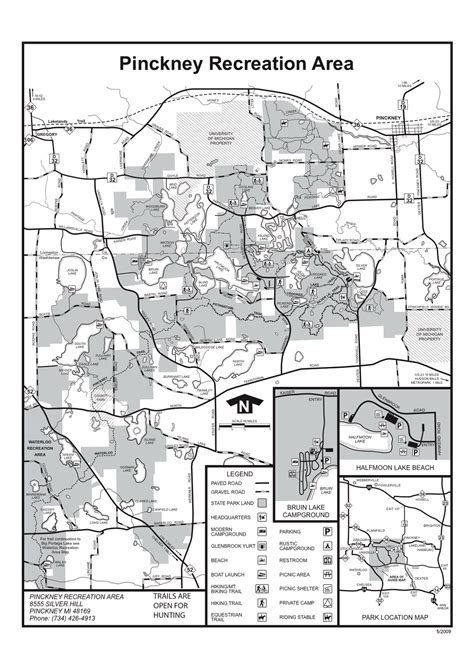 Information About Pinckney Rec Map 2009 Png On Pinckney State Recreation Area Ann Arbor