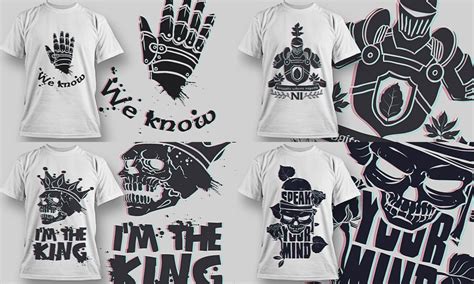 set of vector creative prints for t shirts it can be useful to many people this vector