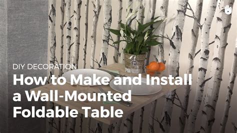How To Make And Install A Wall Mounted Folding Table Diy Projects