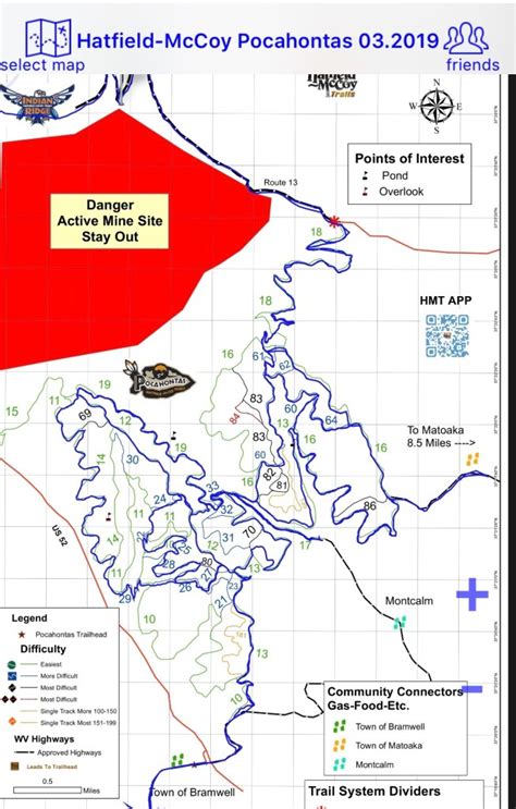 Hatfield Mccoy Warrior Trail Map
