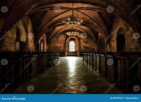 Castle Room Medieval Interior Gothic Hall Stock Image Image Of