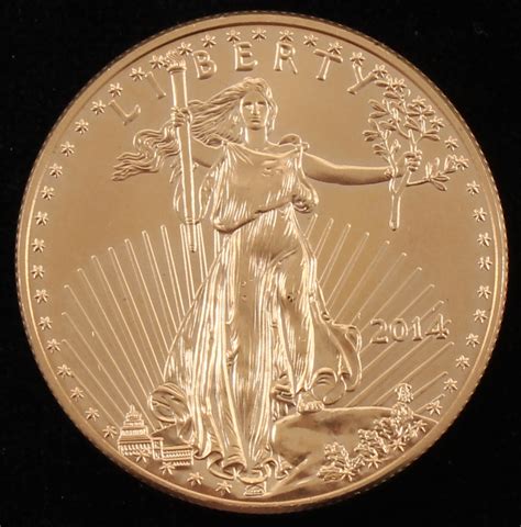 2014 50 Fifty Dollar Liberty 1 Oz Gold Coin Pristine Auction
