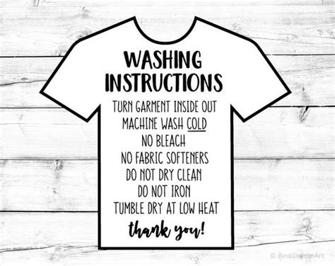 Download these free flashcards and clothing poster for your kindergarten! Washing Instructions Svg Care Instructions Card Svg Shirt Care | Etsy