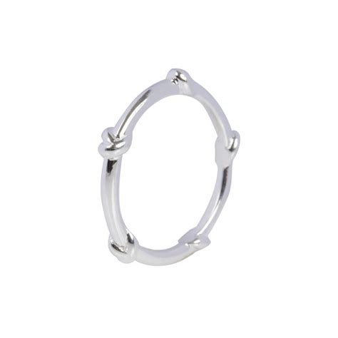 Davina Combe Silver Knot Ring Knot Ring Gold Knot Ring Ring Size Guide
