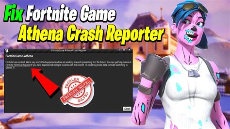 Athena Crash Reporter Fortnite Fix Youtube