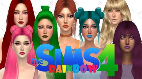 The Sims 4 Rainbow Cas Youtube