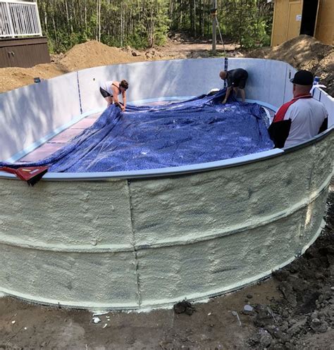 The cost of the inground pool kit will vary depending on the size, shape and style of pool you choose. Semi Inground Pools in 2020 | Diy swimming pool, Big ...