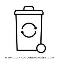 Recycling Bin Coloring Page Ultra Coloring Pages