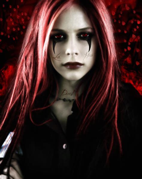 Avril Red Head Goth By Rockerx03 On Deviantart