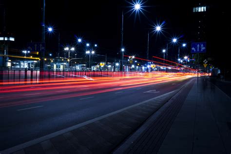 503192 Blur Cars City Commuting Dark Downtown Evening