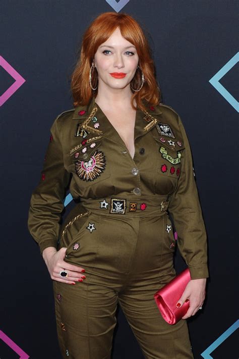 Christina Hendricks Salutes The Troops At The 2018 Peoples Choice