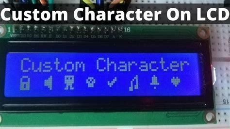 Custom Characters In LCD Display Arduino YouTube