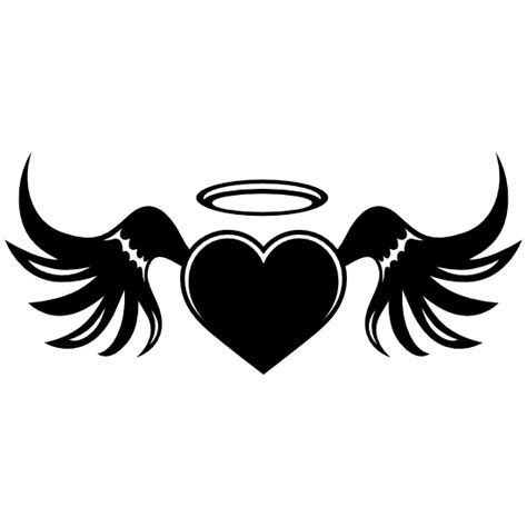 Angel Heart With Wings Sticker