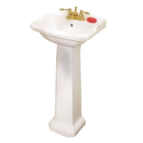 Cloakroom Pedestal Sink Space Saver Grade A Vitreous China